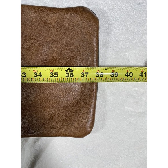 Myra Bag Leather Canvas Crossbody Purse Adjustable Strap Neutral Colors Boho - Picture 9 of 9